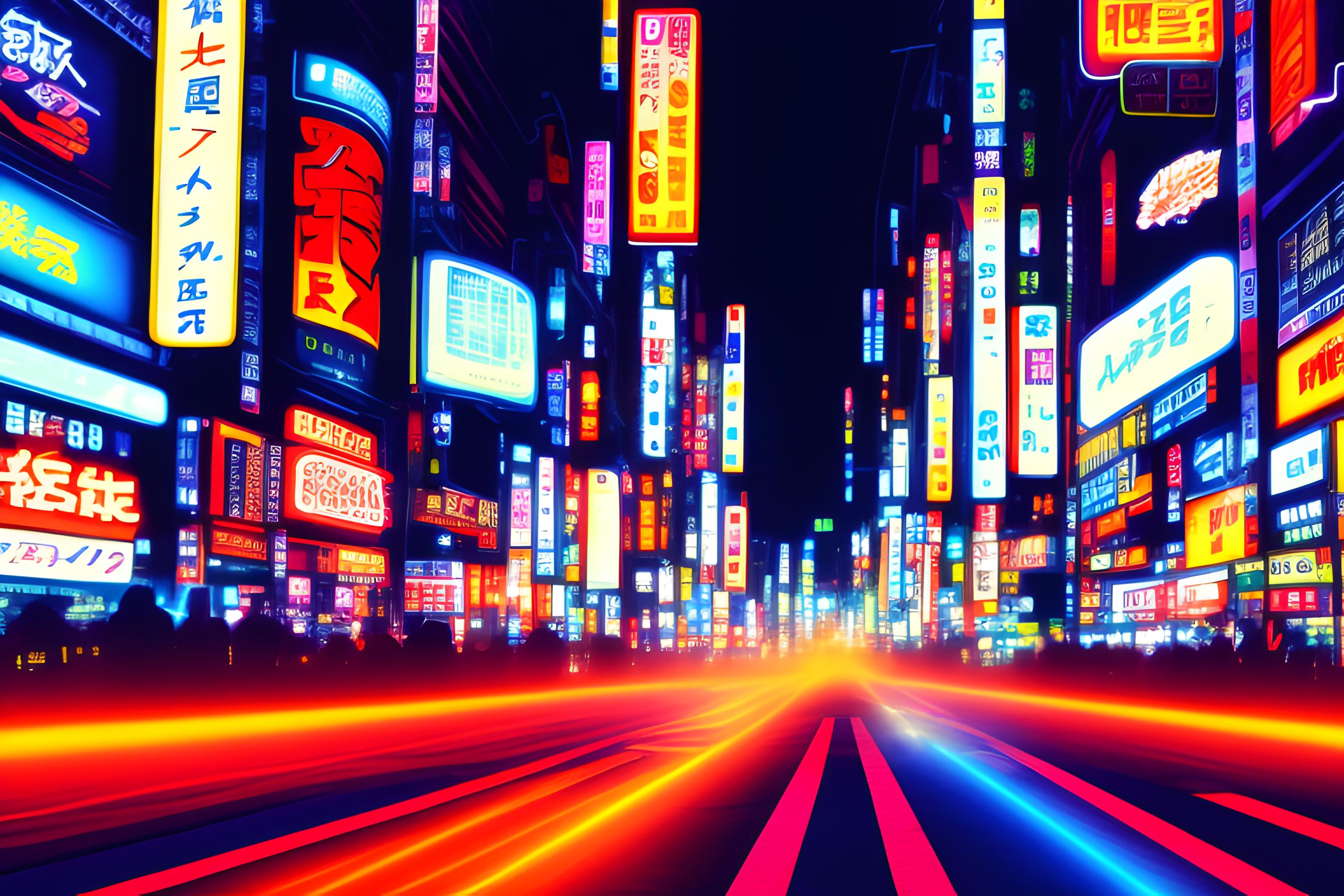 1920x1080 wallpaper, Tokyo drift street racing aesthetic, night scene in neon-lit Tokyo street, wet asphalt reflecting colorful neon lights, bold word "Metroopack" in bright orange drift-style typography, glowing orange neon letters, tire smoke and motion streaks, Japanese street signs, cyberpunk atmosphere, high contrast, cinematic lighting, ultra detailed, gaming wallpaper, sharp focus
